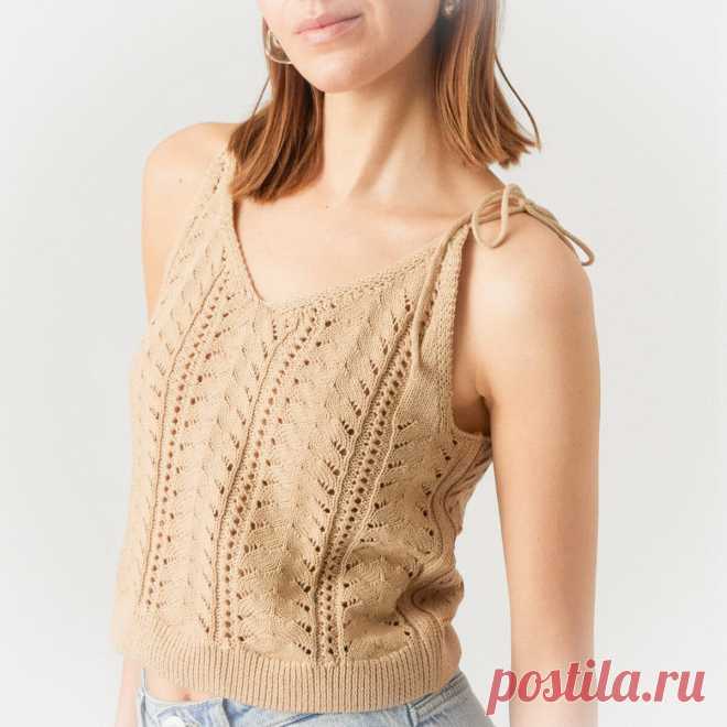 Укороченный топ на завязках (схема узора)