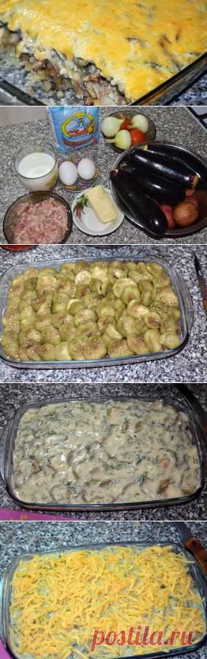 Мусака с баклажанами и картофелем | Вкусный день