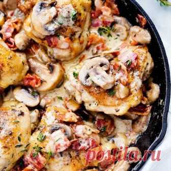 (1) CREAMY BACON MUSHROOM THYME CHICKEN is honestly... - Tried and True Recipes