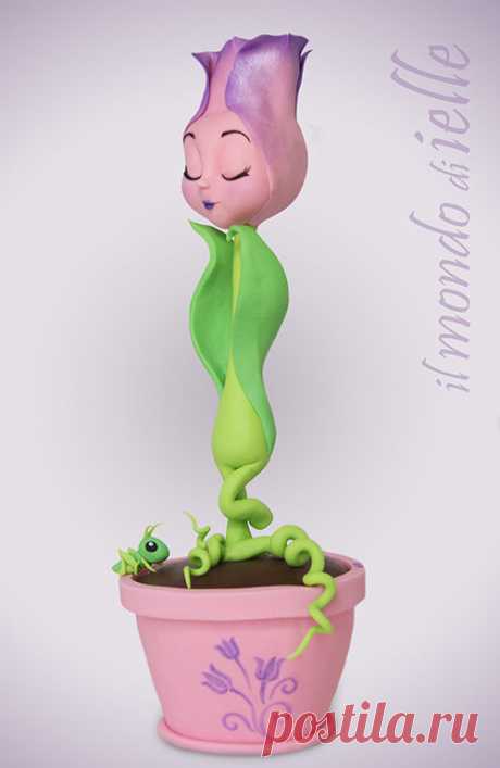 Tulp - Cake by il mondo di ielle - CakesDecor