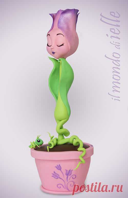 Tulp - Cake by il mondo di ielle - CakesDecor