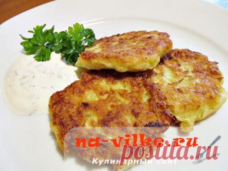 Кабачковые оладьи на манке