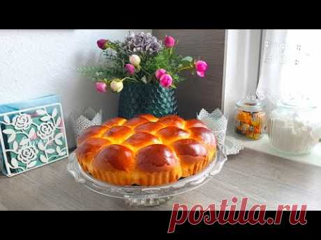 Ароматные булочки с абрикосом!Всем доступный рецепт теста!