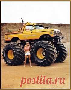 Ford Bronco - even a Monster truck photo can be improved with the right props.