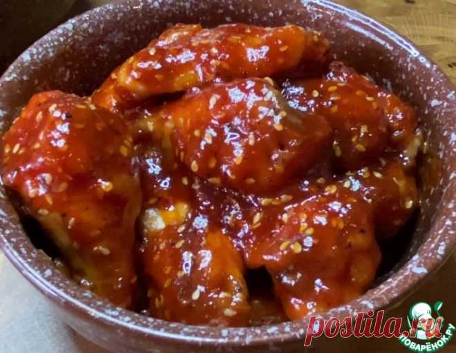 Куриные крылья в томатно-медовом соусе – кулинарный рецепт