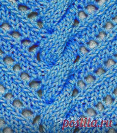 Узор спицами №3599 » Люблю Вязать