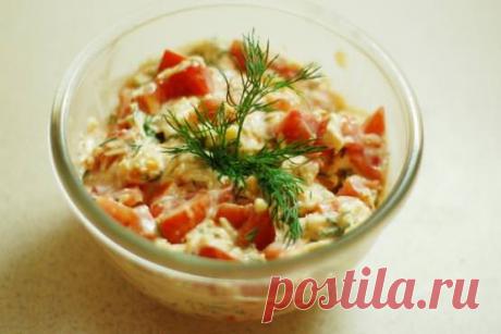 Салат с сыром и помидорами | Самые вкусные кулинарные рецепты