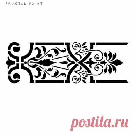 Трафарет бордюр 006 – купить за 213 ₽ | Fractal Paint