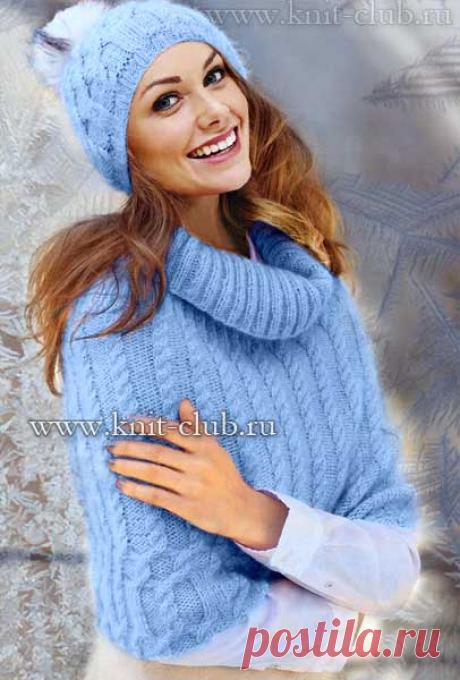 Зимняя вязаная шапка