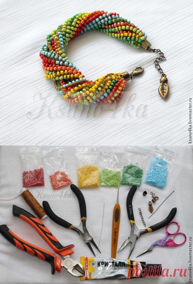 Браслет в стиле "Этно". Мастер-класс.