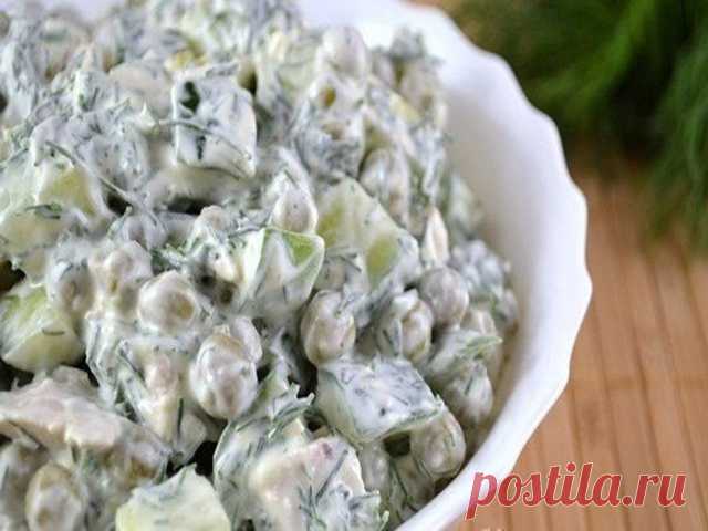Салат «Леди» с курицей и горошком - ПАЛЬЧИКИ ОБЛИЖЕШЬ. Вкуснотища необыкновенная!