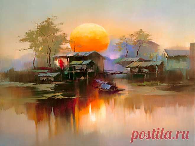 Кен Хонг Лунг — мастер волшебных пейзажей | Журнал Ярмарки Мастеров