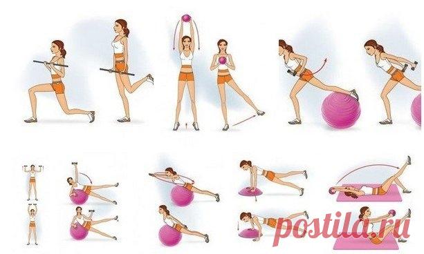 Круговая тренировка для проблемных зон.