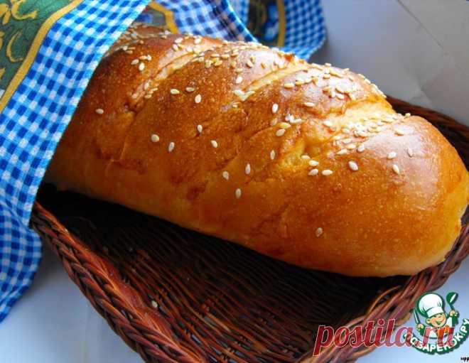 Батон пшенично-молочный – кулинарный рецепт