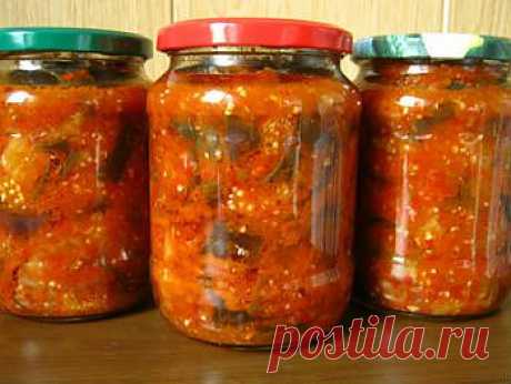 Рецепт салата из баклажанов по-корейски на зиму - Овощи на зиму . 1001 ЕДА вкусные рецепты с фото!