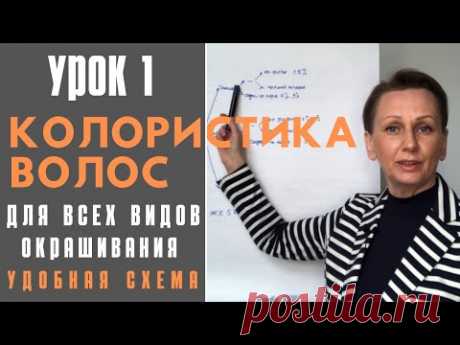 Колористика волос схематично и понятно | Урок 1
