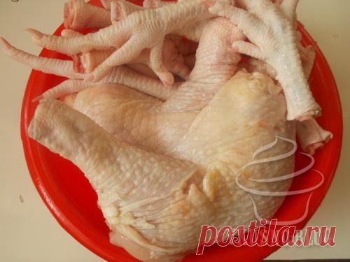 Холодец из куриных окорочков в мультиварке - рецепт с фото