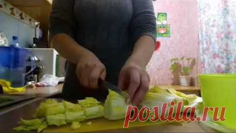 Пекинская капуста по-корейски.очень быстро и вкусно