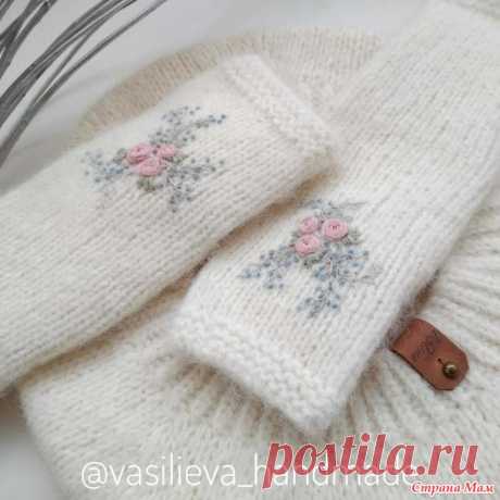 . МК в фотографиях. Варежки с пальцем индийским клином. Часть 3. Заключительная. - Вязание - Страна Мам