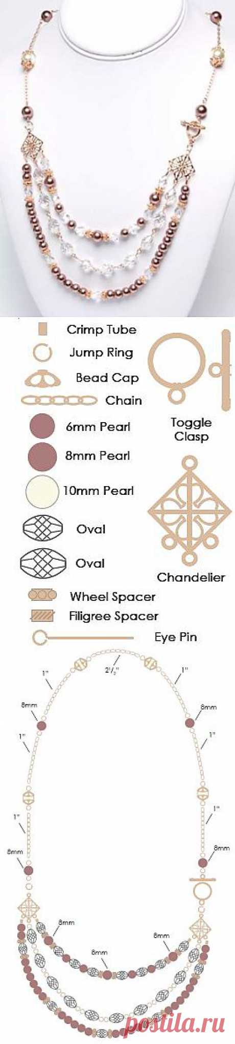 Rose Gold Romance Necklace | AllFreeJewelryMaking.com