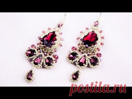 Вечерние серьги "Шик" (Часть 3/3)