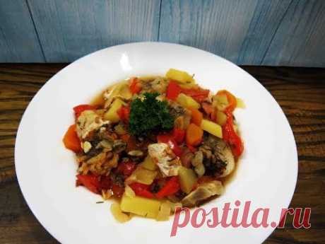 Овощное ассорти с рыбой/диетический рецепт/Vegetable assortment with fish, dietary recipe - YouTube