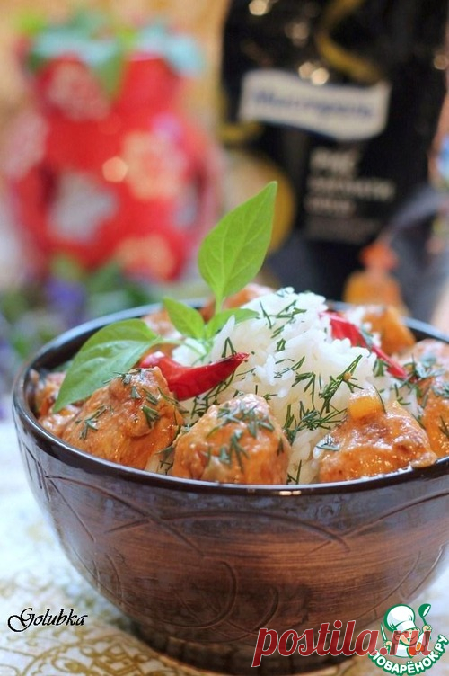 Тикка масала с рисом - кулинарный рецепт