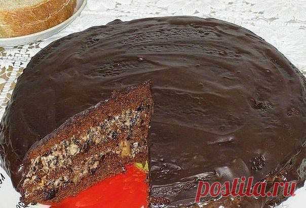 Торт "Чернослив в шоколаде"