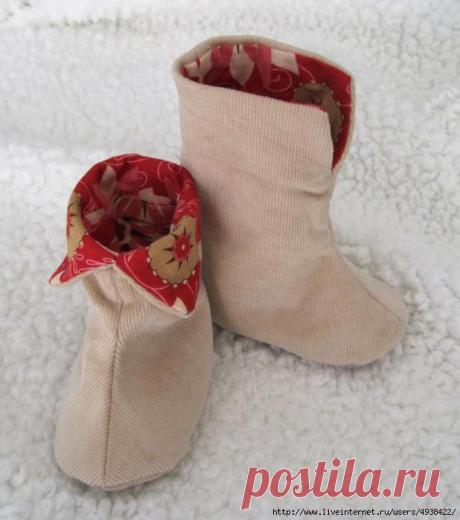 Детские носочки из флиса выкройка