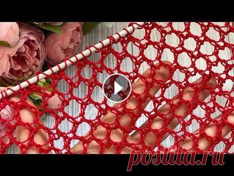 КРУПНАЯ,ЛЕТНЯЯ СЕТКА СПИЦАМИ. Тренд сезона.Мастер класс. КРУПНАЯ,ЛЕТНЯЯ СЕТКА СПИЦАМИ. Тренд сезона.Мастер класс....