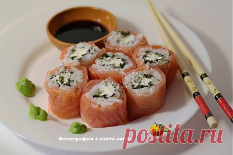 Суши роллы &quot;Филадельфия&quot; - рецепт, , как приготовить? Готовим вкусно, быстро и просто. | eat.by