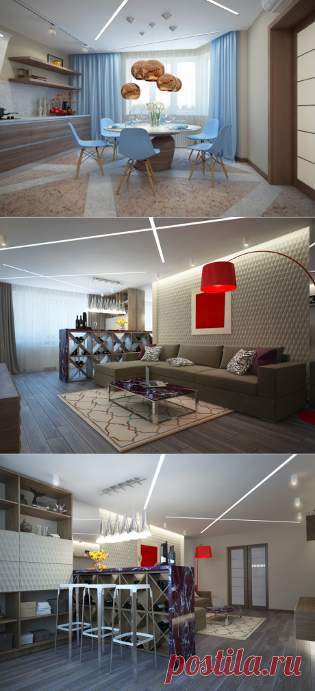 Роскошная холостяцкая квартира в Красногорске – Красивые квартиры