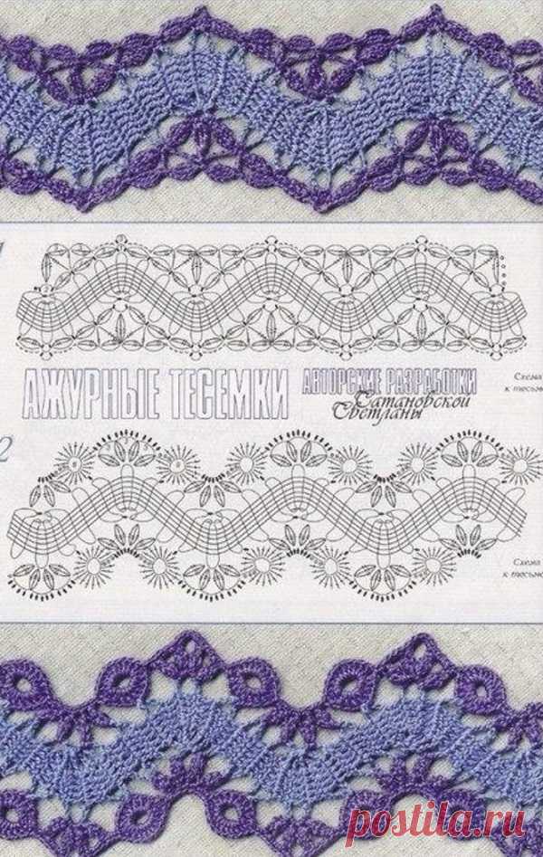 Широкая кайма крючком