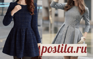 Платье зимой юбка раунд | DIY прессформа, вырезывание и шить - Марлен Mukai