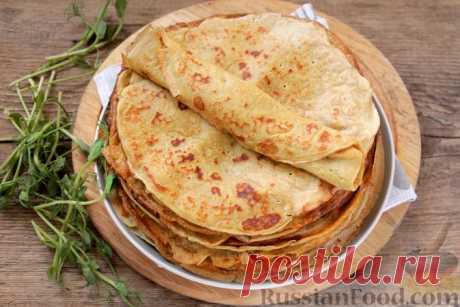Рецепт: Тонкие гороховые блины на RussianFood.com