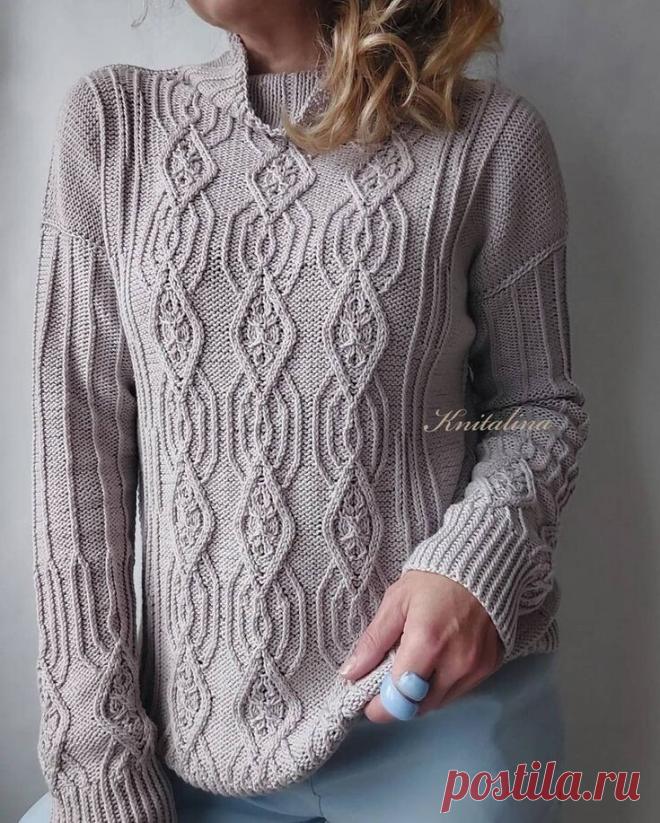 Как зрительно вытянуть силуэт? Вертикальные узоры в вязании | Рукоделие Светлана Лосева Вязание Украшения | Дзен