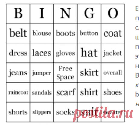 Clothes. Английские слова по теме "Одежда" (для начинающих)