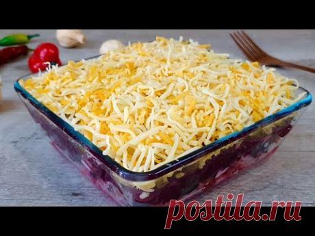 Первым на НОВЫЙ ГОД его не ставьте! Сразу съедят! Салат намного круче ОЛИВЬЕ и ШУБЫ! Проверьте сами
