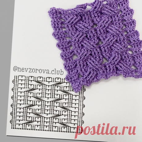 "Косичка" двойным узором | Школа Вязания Ирины Невзоровой | Яндекс Дзен