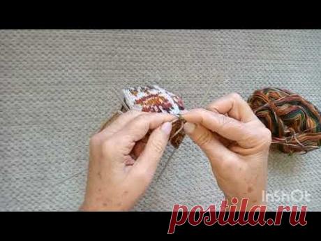 Носки жаккардом " Осенняя рапсодия", подробный мастер- класс, часть 2.