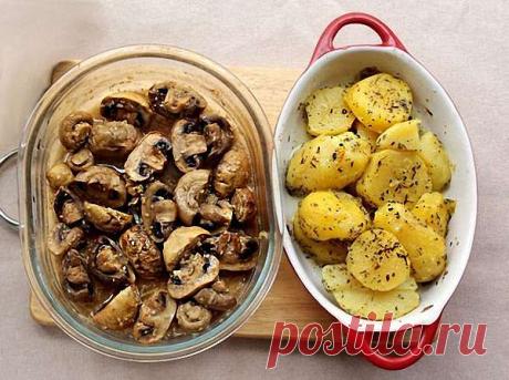 Шампиньоны в глазури