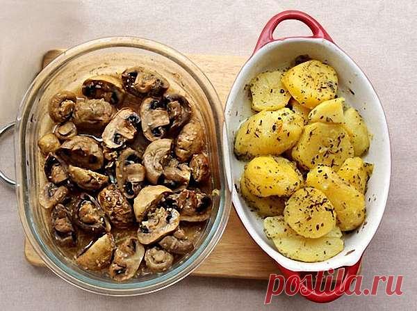 Шампиньоны в глазури