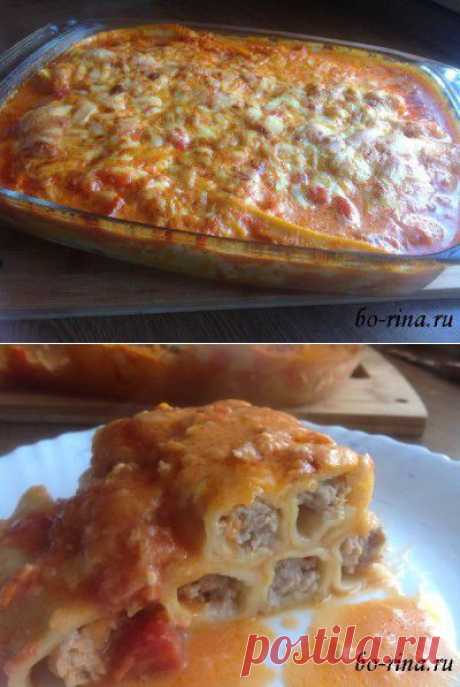 Каннеллони с фаршем | Домохозяйки