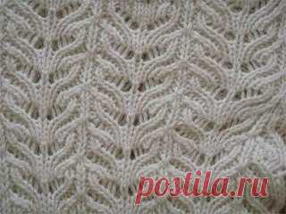 Узор спицами.