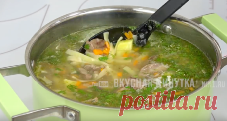Суп с куриной печенью и лапшой. Безумно вкусный и такой домашний!