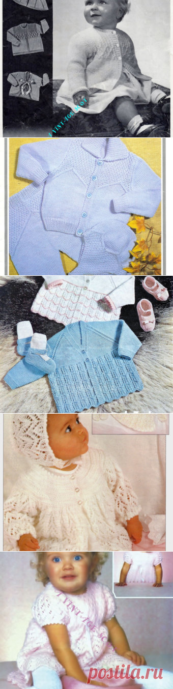 Baby 4 ply Matinee Jacket Bonnet Bootes & Mittens for Sizes