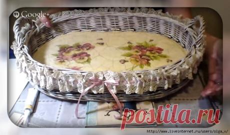 Как сочетать кружева и декупаж. И Соловьева