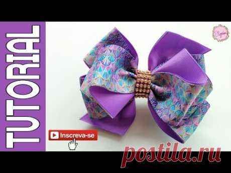 Laço Elysa Fita N9 🎀 Ribbon Bow Tutorial 🎀 DIY by Elysia Handmade