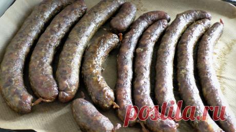 Настоящий деликатес! Куриные колбаски с потрошками.
