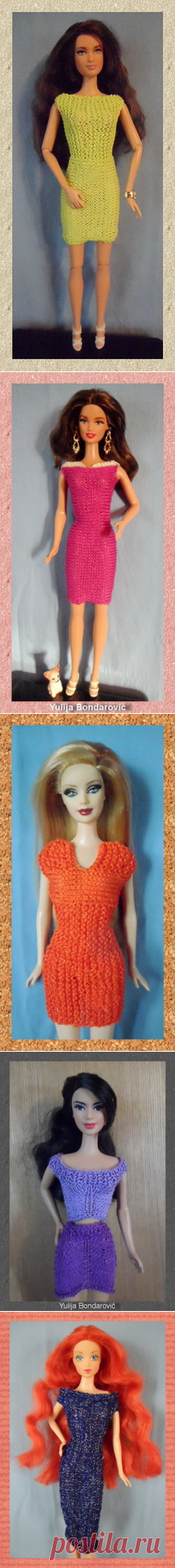 Sticka till Barbie - вяжем спицами - Kimberly Club. Одежда для кукол.